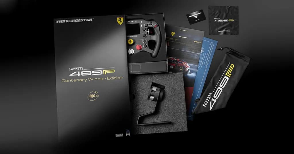 The Thrustmaster Ferrari 499P Hypercar Steering Wheel is already available for preorder